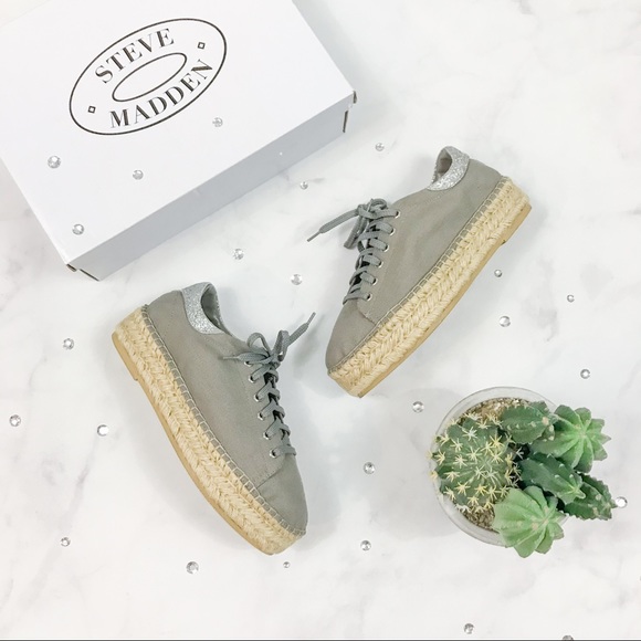 Steve Madden Shoes - Steve Madden Edmund Platform Sneaker in Gray